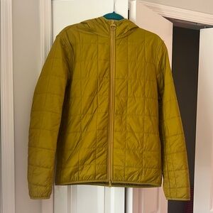 Barbour Hooded Puffer Mustard Yellow